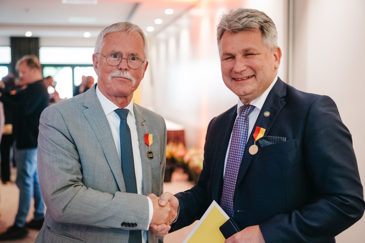 Die Preisträger des Tages! Dr. Matthias Czech und László Király!